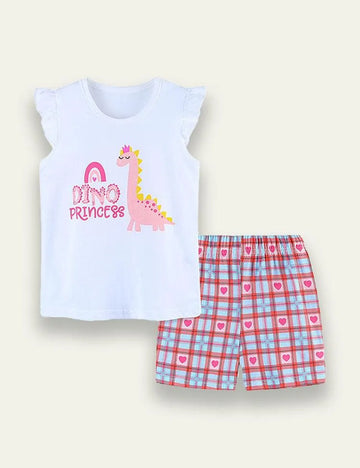 Cartoon Dinosaur Printed Set - Mini Taylor